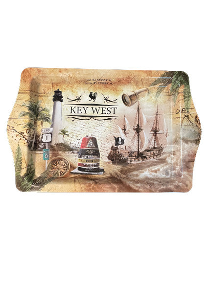 Key West Pirates Corner 10"x6" Tin Tray