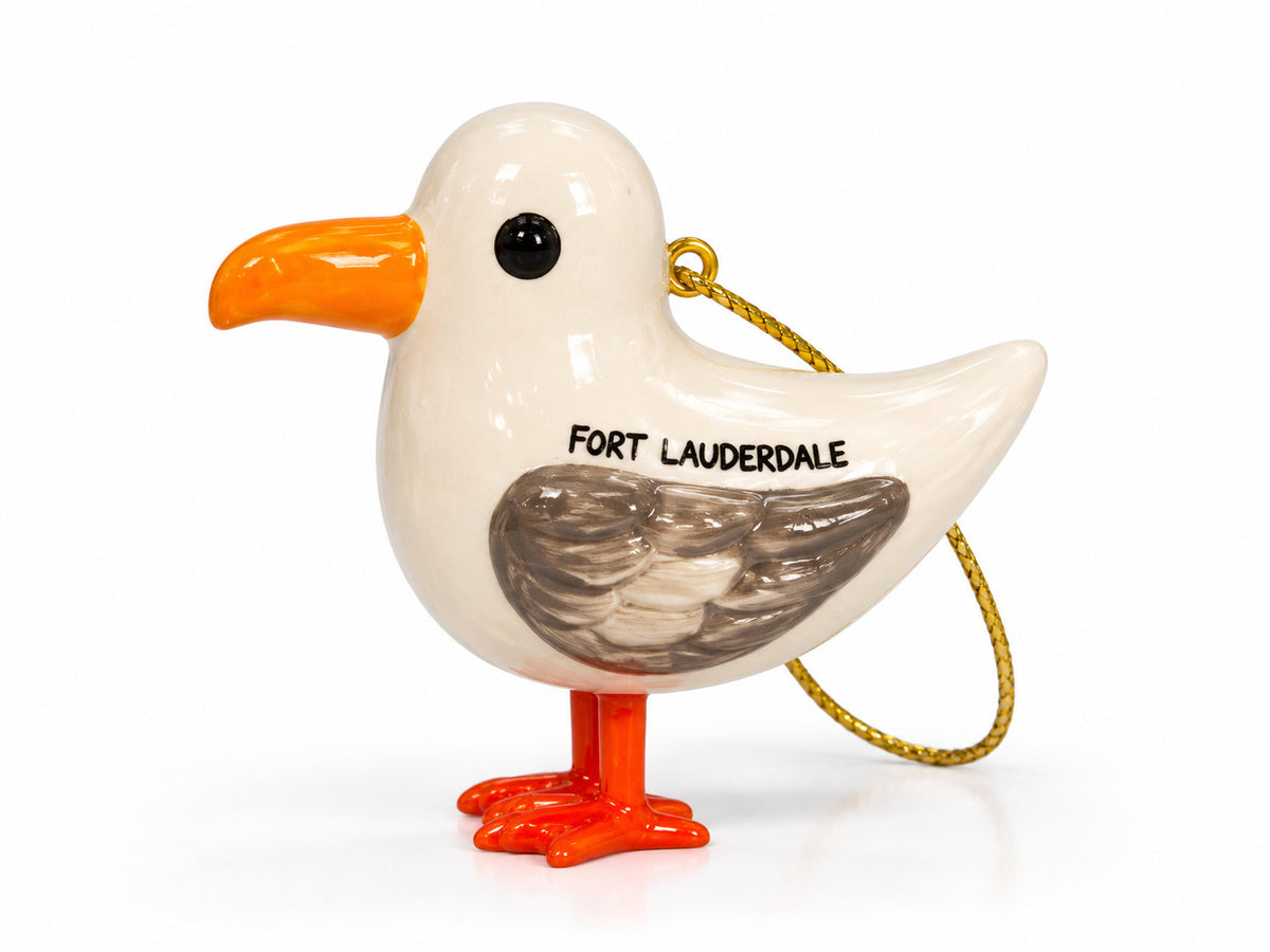 Cape Shore Seagull Ft Lauderdale Ceramic Ornament