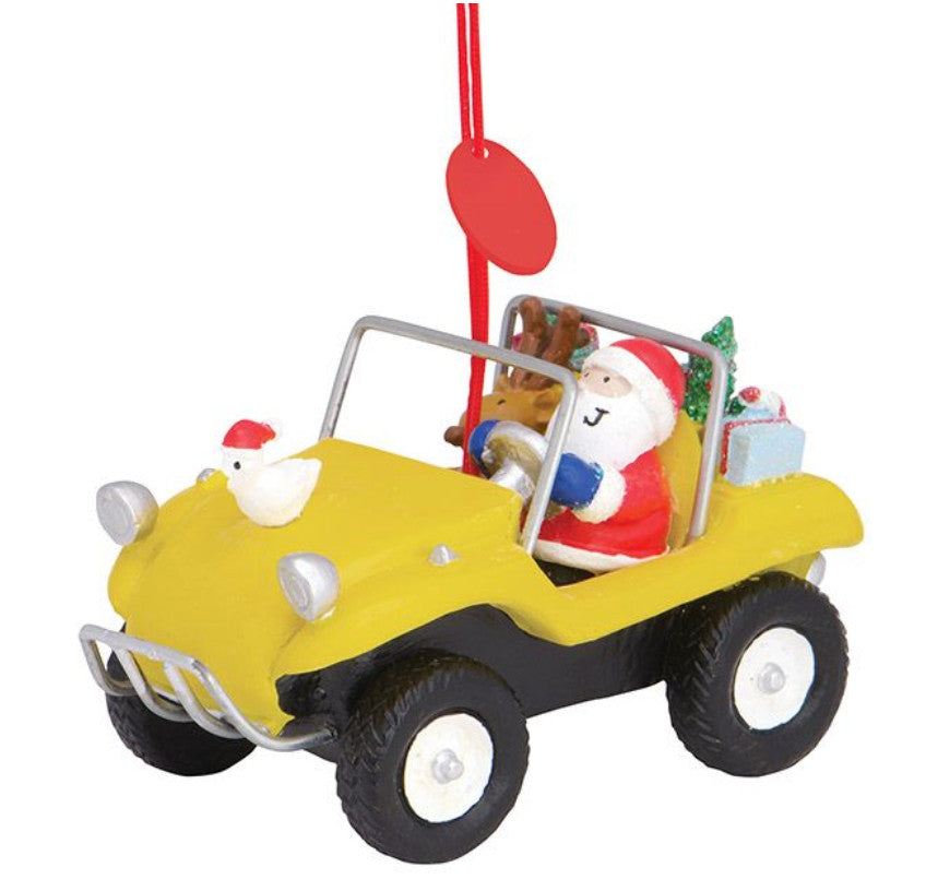 Cape Shore Santa In The Resin Buggy Key West Ornament