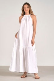 Elan Lara Halter Tiered Dress