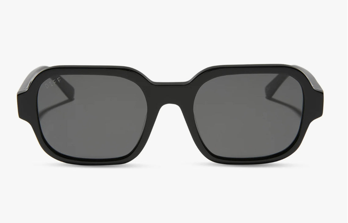 Diff Lola Black Frame w/ Grey Lens Sunglasses