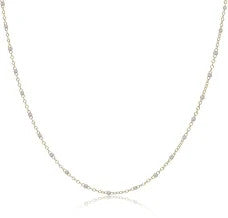 Enewton 15" Choker Gold Simplicity Chain Necklace 2mm Pearl