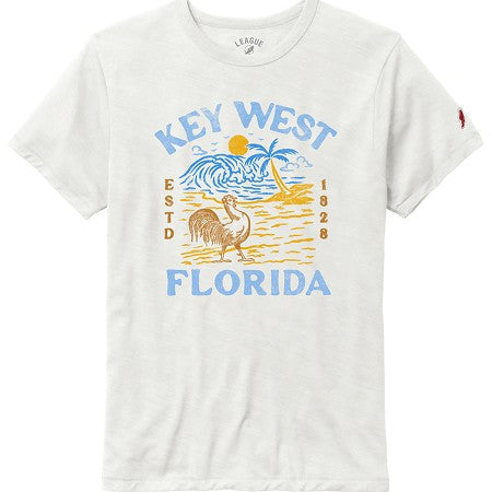 Legacy Key West Rooster Beach Scenery Tee