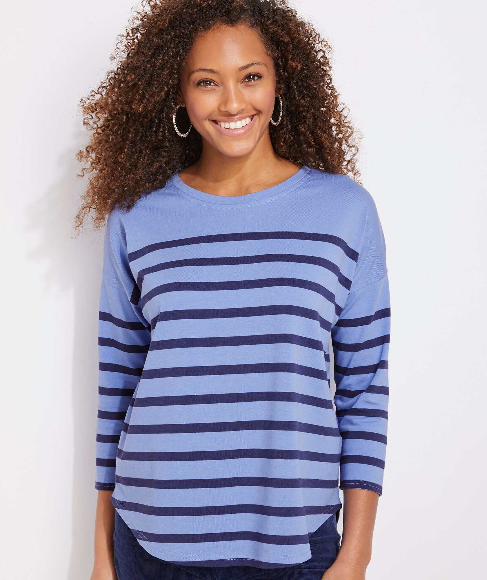 Vineyard Vines Striped Deluxe Tee LS