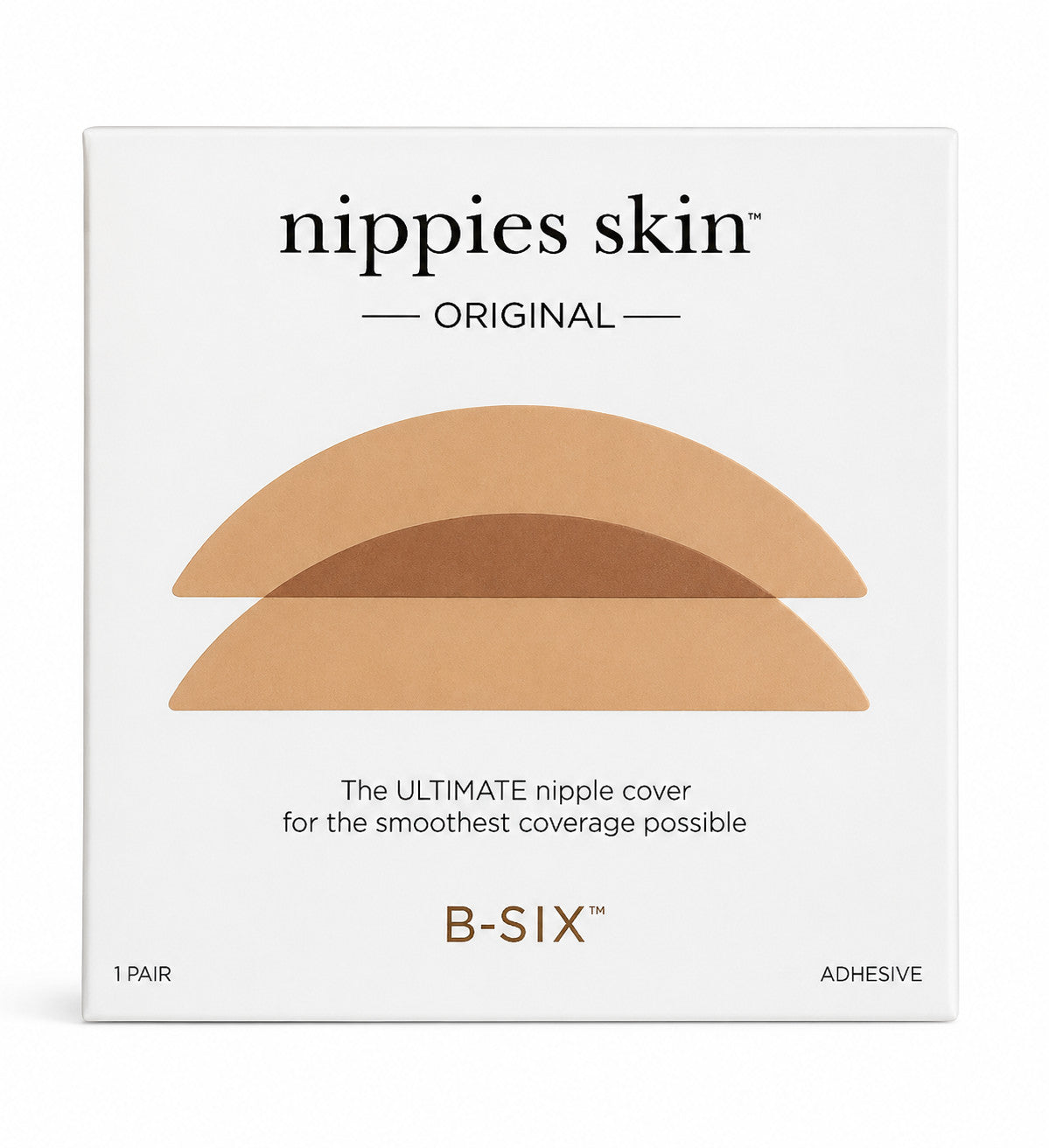 Nippies Skin Adhesive Nipple Covers Caramel Size 2 D+ Cups