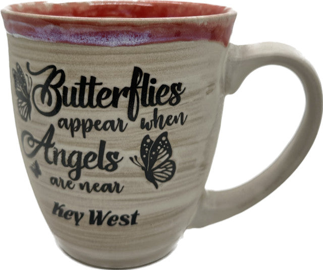 Butterflies Embossed Key West 18oz Flare Mug