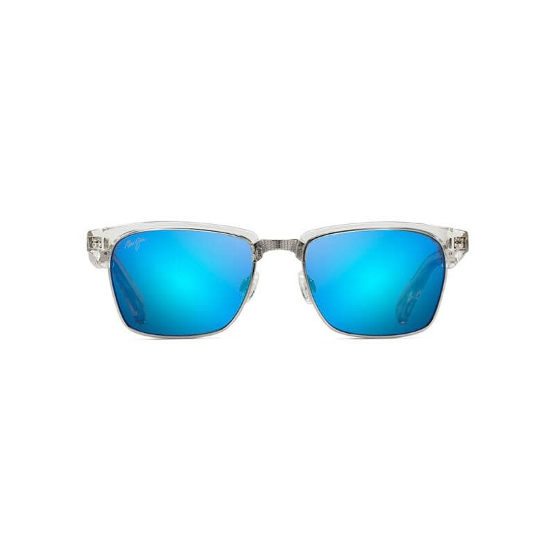 Maui Jim Kawika Blue Hawaii Lens w/ Crystal Frame Sunglasses