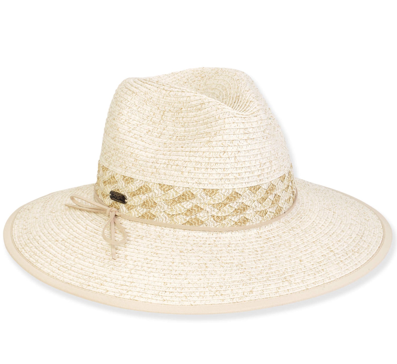 Sun 'N' Sand Britney Braided Safari 3.5" Brim Hat