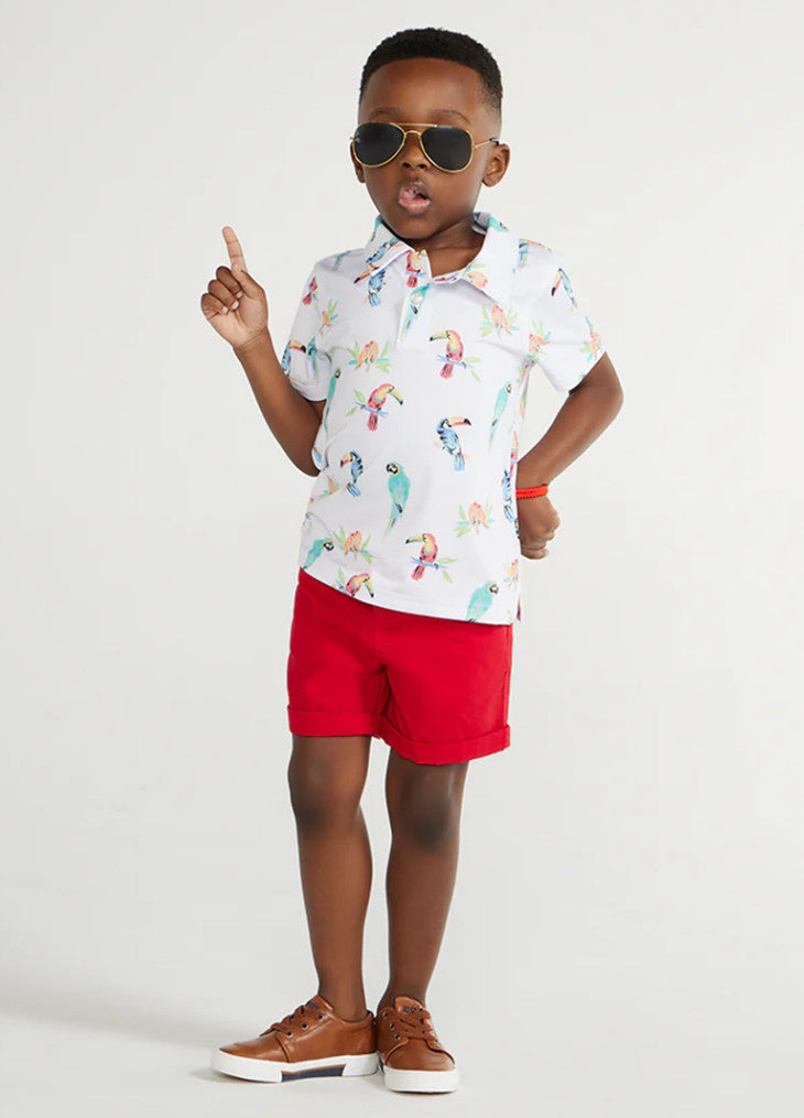 Chubbies Kids The Dude Where's Macaw Polo