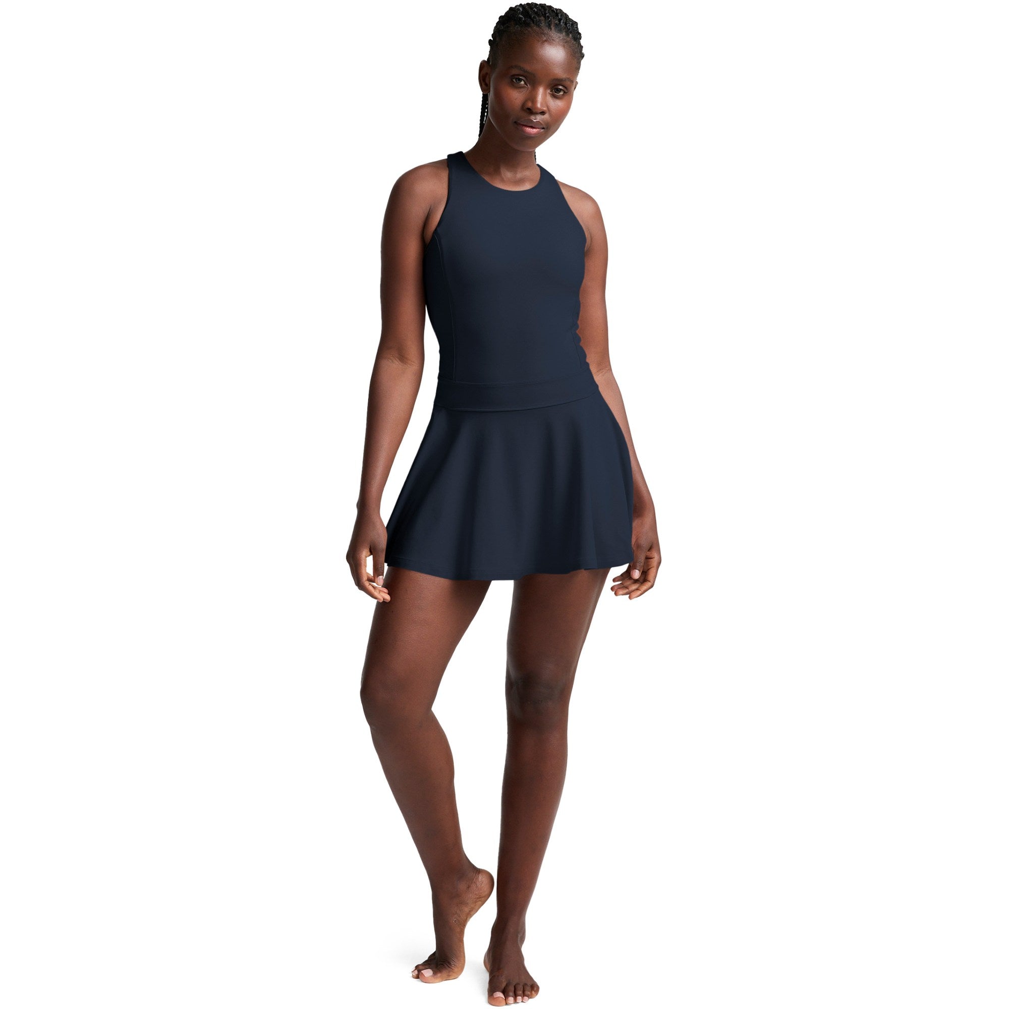 Beyond Yoga Sport Active Ace Pleated Dress Nocturnal Navy