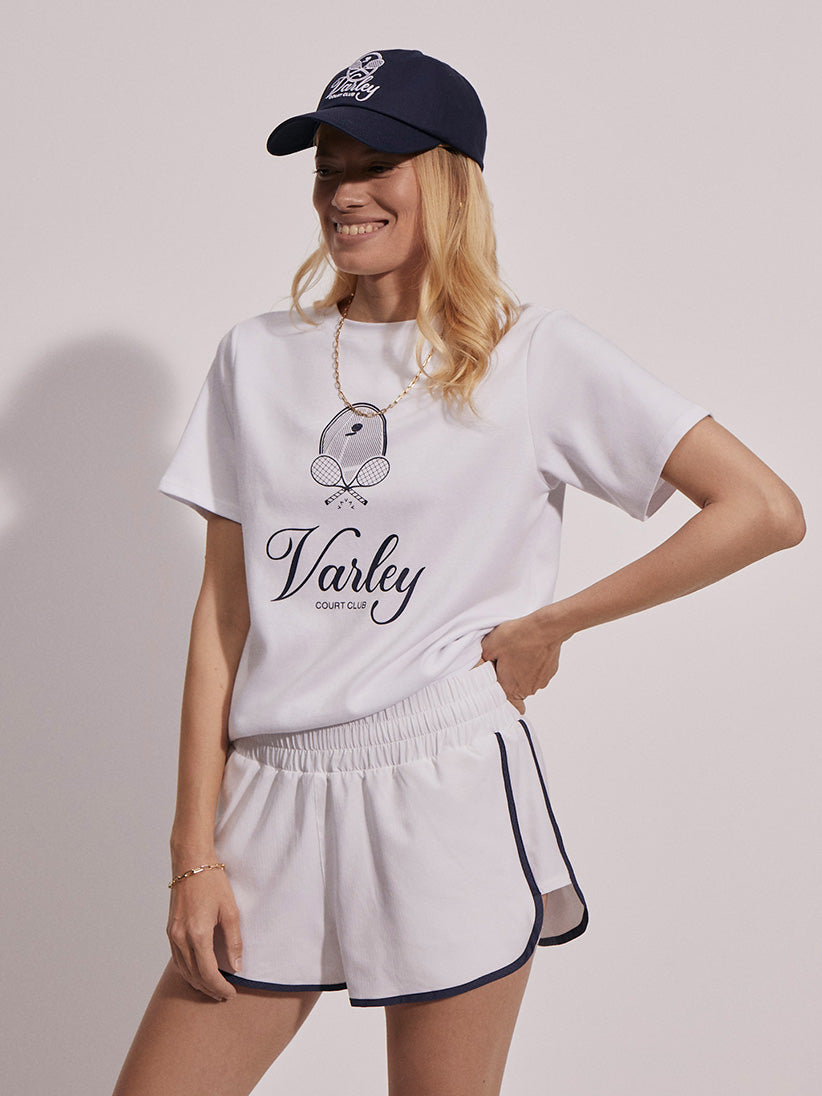 VARLEY Arlington Running Short 2 White