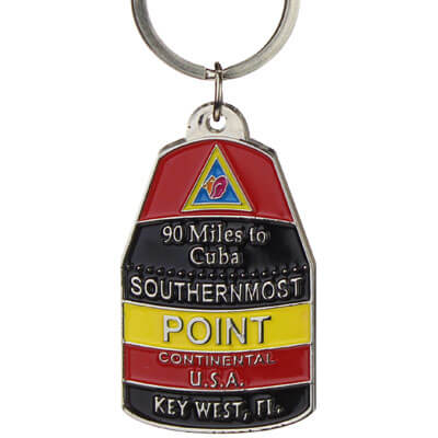Key West Southernmost Point Metal Keychain