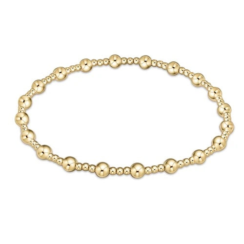 Enewton Classic Sincerity Pattern 4mm Bead Bracelet Gold