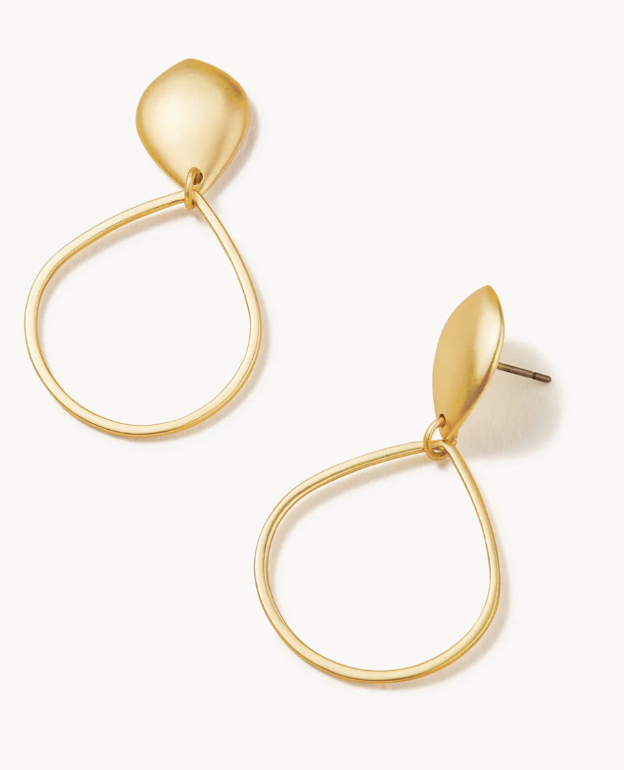 Spartina Droplet Earrings Gold