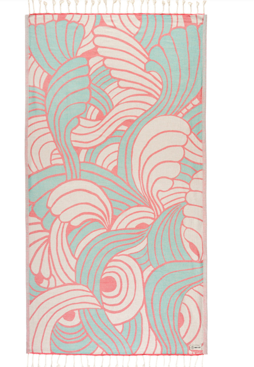 Sand Cloud Beach Towel Shuimu Bermuda Teal
