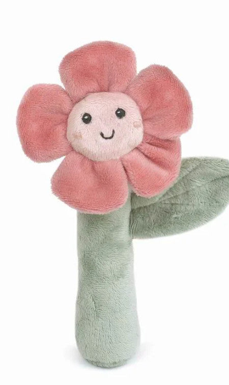 Mon Ami Flower Rattle Toy Red