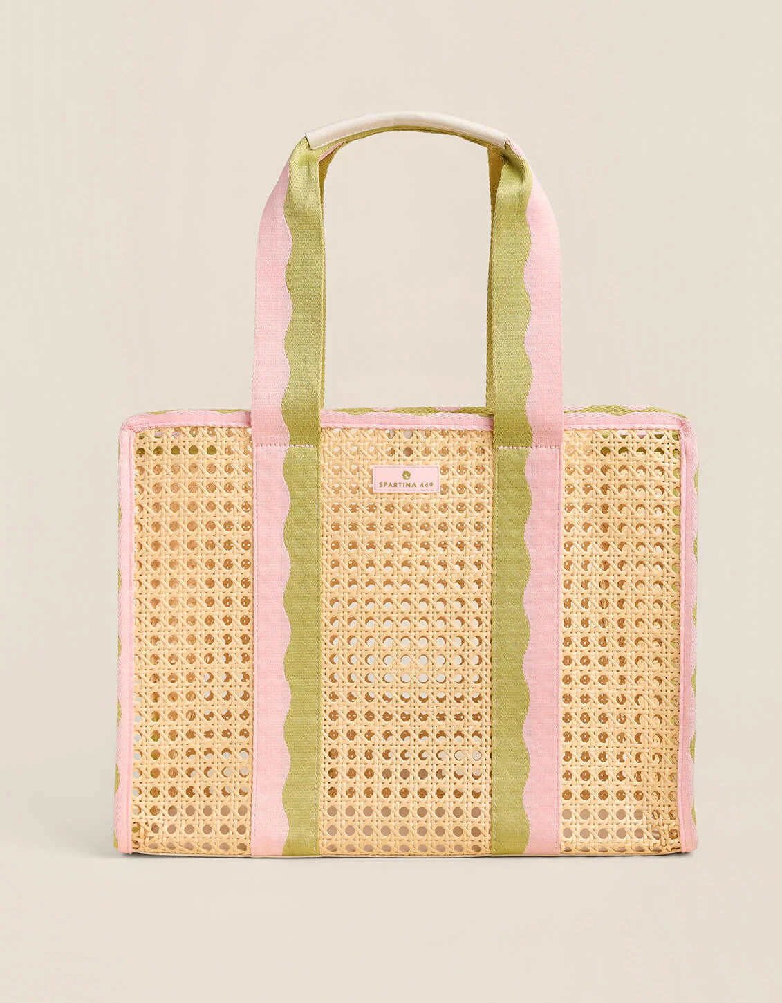 Spartina Splash Cane Large Trim Tote Bag Castillo Tropical