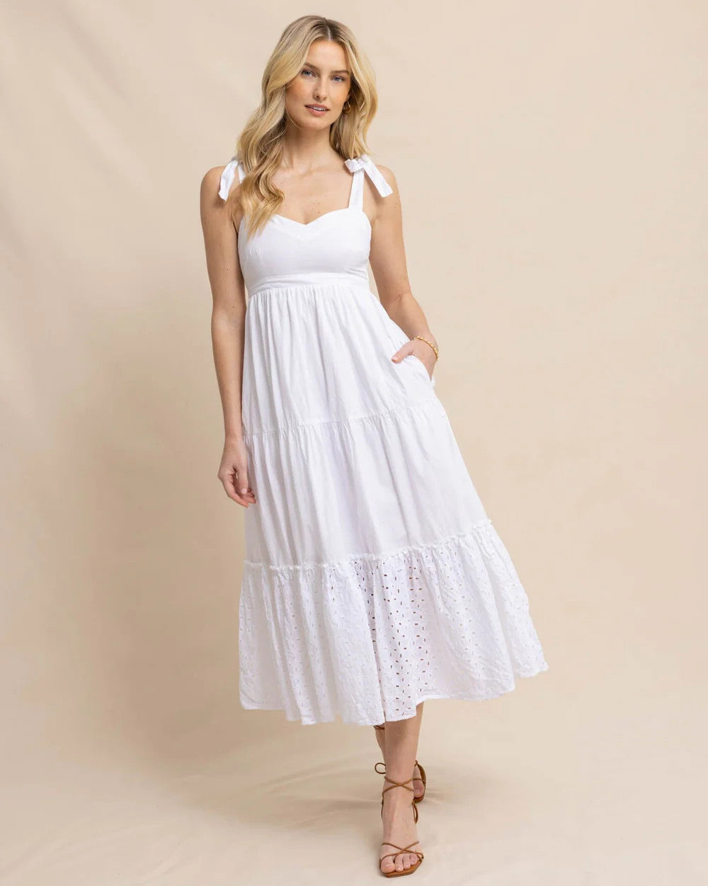 Southern Tide Sylvi Eyelet Maxi Dress