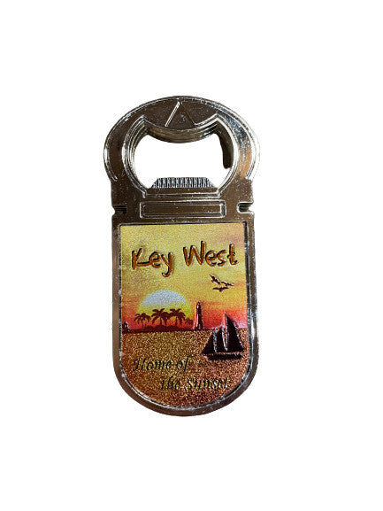 Jojo's Key West Home of the Sunset Bottle Opener Magnet