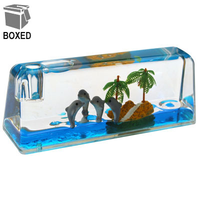 Dolphins & Palms Rectangular Paperweight