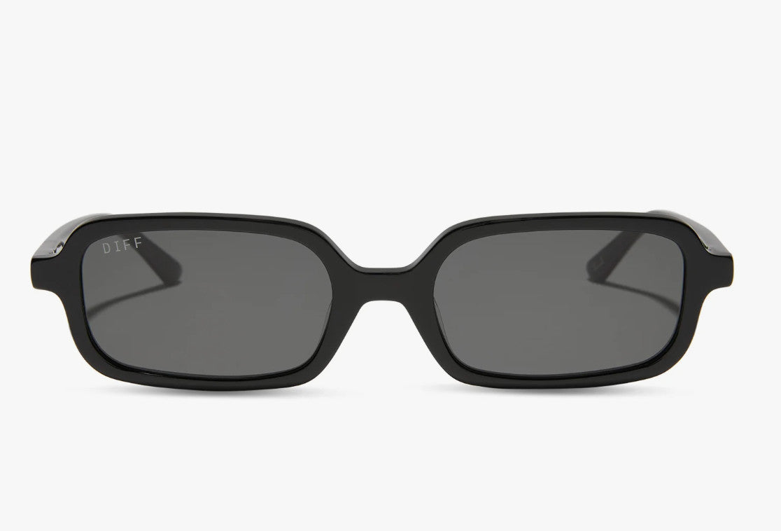 Diff Elle Black Frame w/ Grey Lens Sunglasses