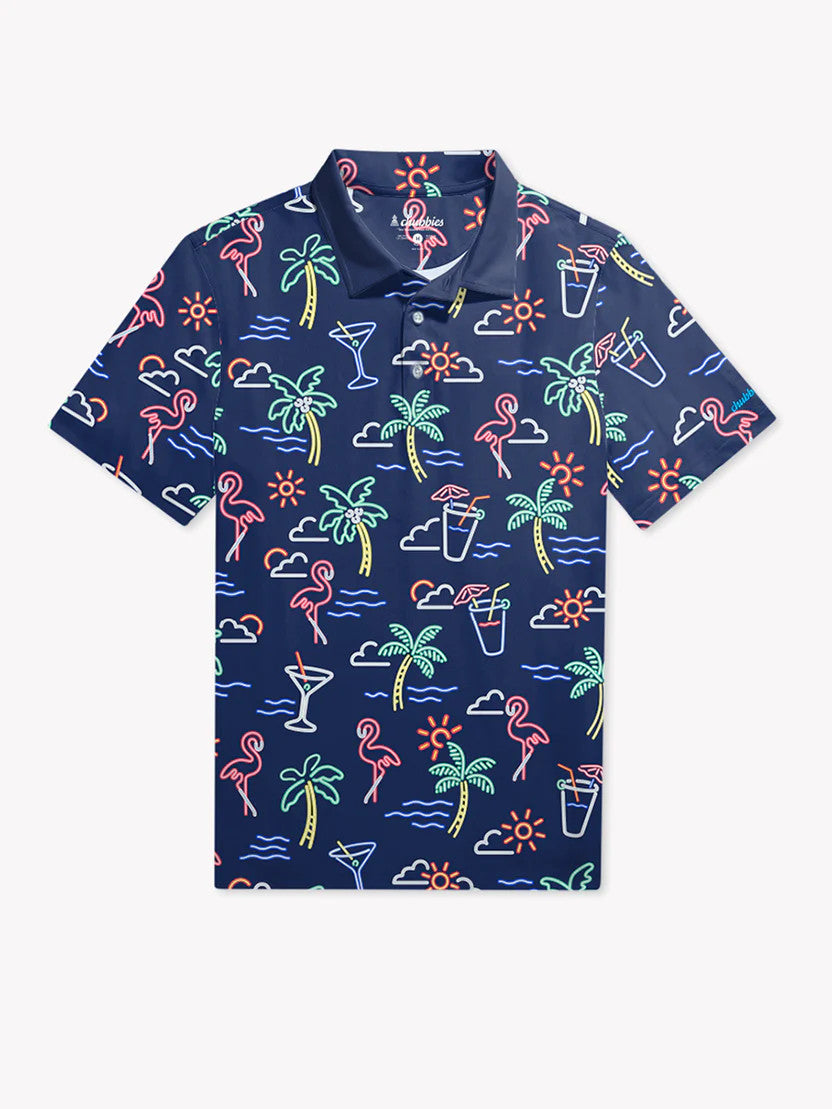 Chubbies The Neon Light Performance Polo 2.0
