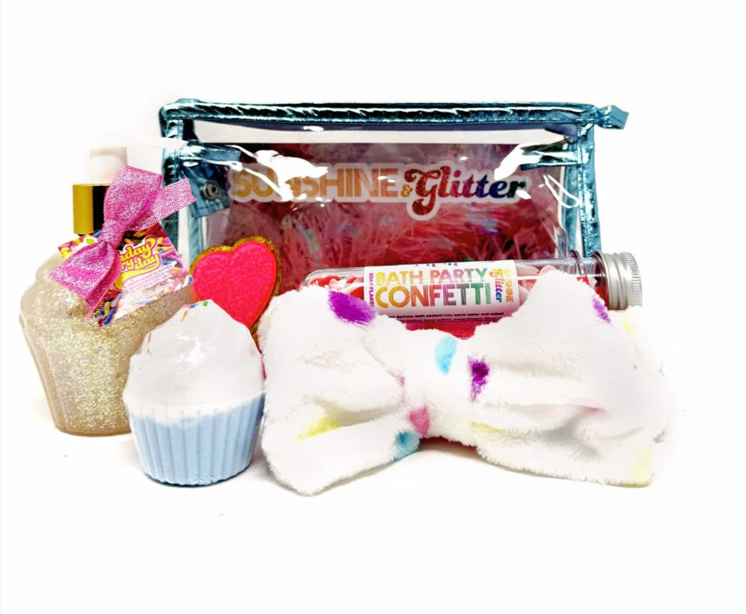 Sunshine & Glitter Sweet Treat Teal Bath Gift Set