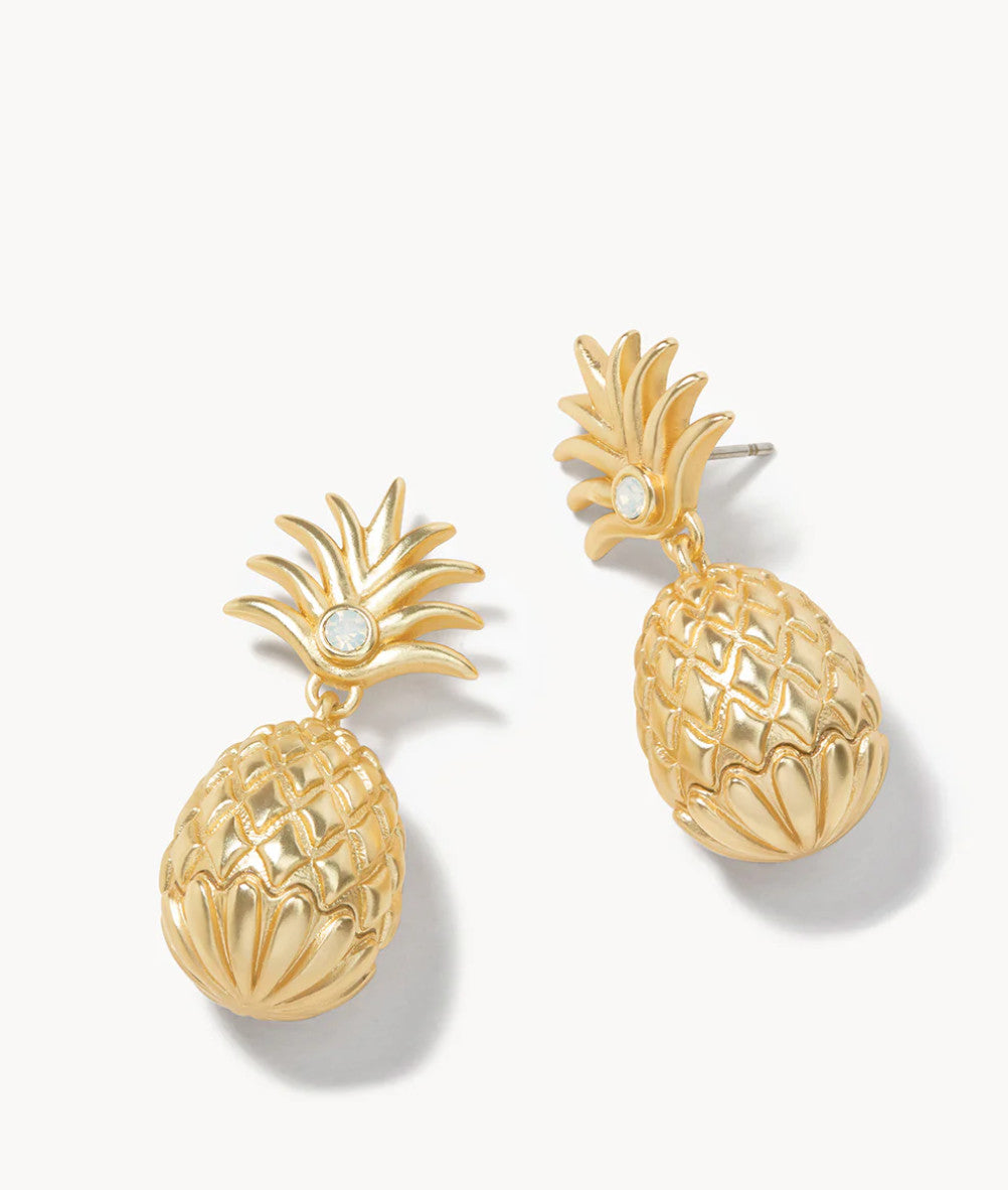Spartina Sweet Pineapple Earrings Gold