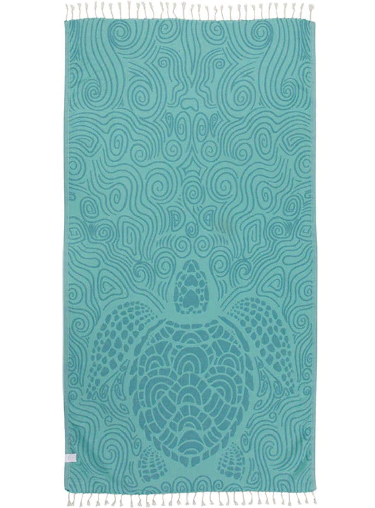 Sand Cloud Mint Swirl Turtle Beach Towel