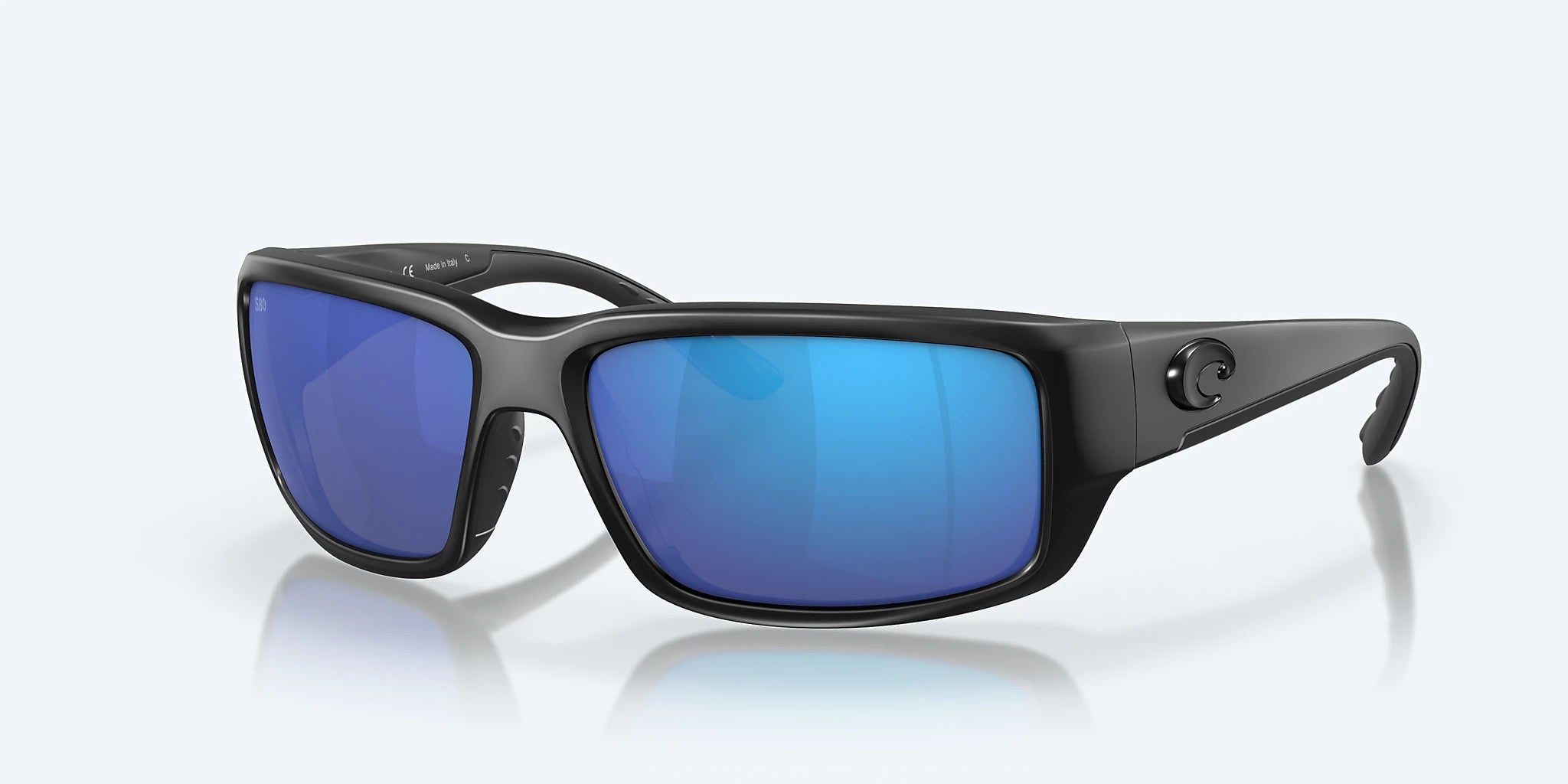 Costa Fantail Blackout Frame w/ Blue Mirror Lens 580G Sunglasses Polarized