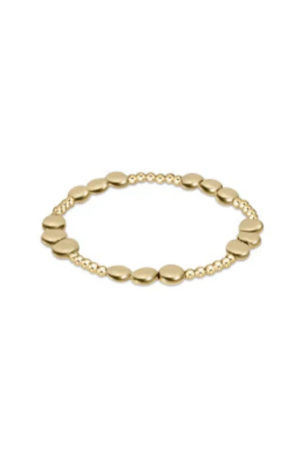 Enewton Honesty Joy Pattern 6mm Bead Bracelet Gold