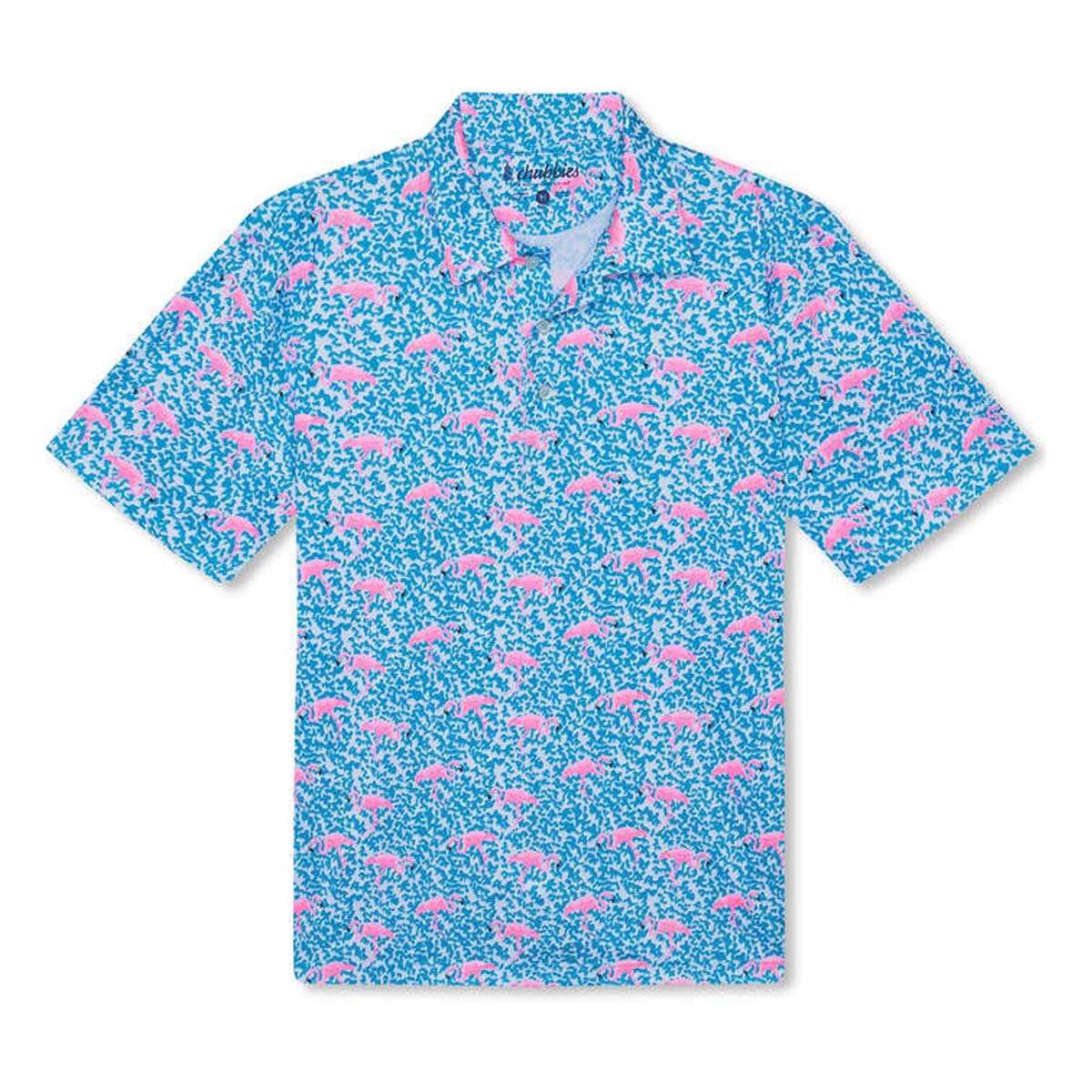 Chubbies Kids The Domingos for Flamingos Performance Polo