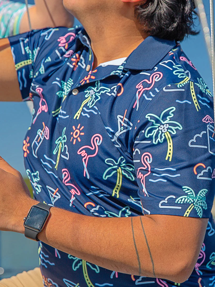 Chubbies The Neon Light Performance Polo 2.0