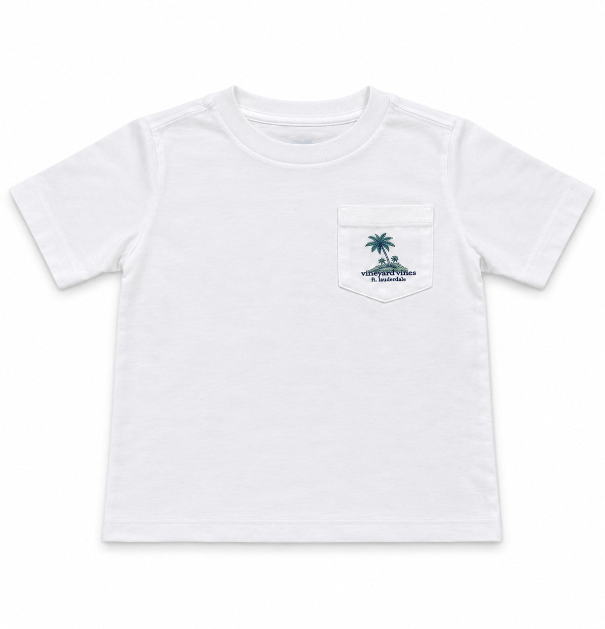 Vineyard Vines Kids Water Taxi Ft. Lauderdale SS Tee White Cap