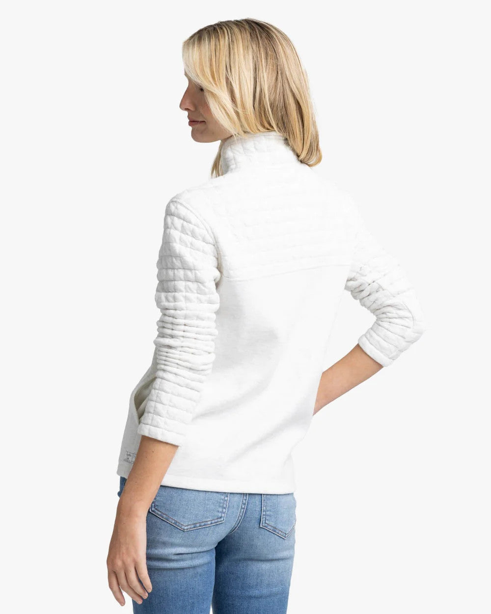 Southern Tide Kelsea Quilted Heather Pullover