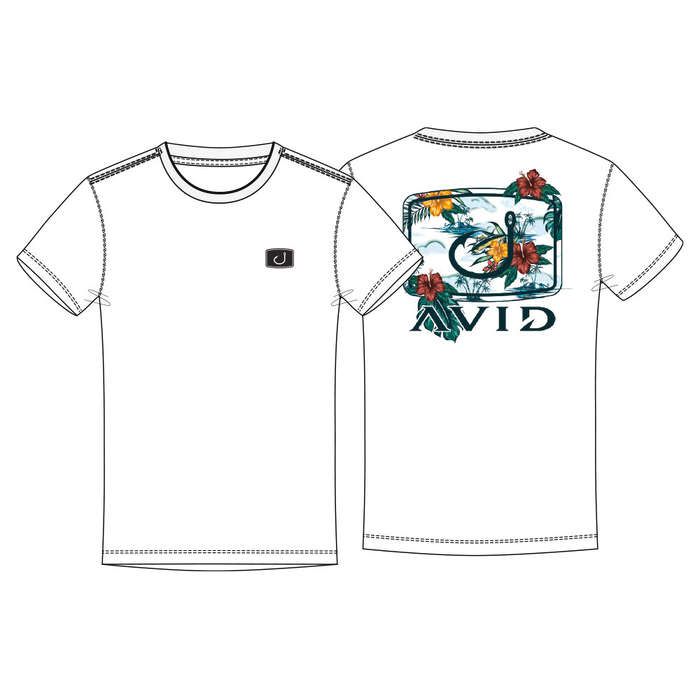 Avid Hibiscus Honey SS Tee White