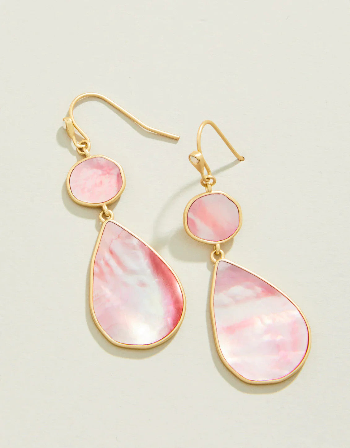 Spartina Batina Earrings Pink Mother of Pearl