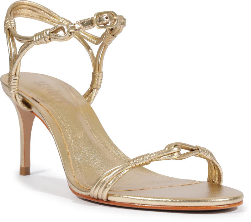 Schutz Nara Mid Sandal Platinum