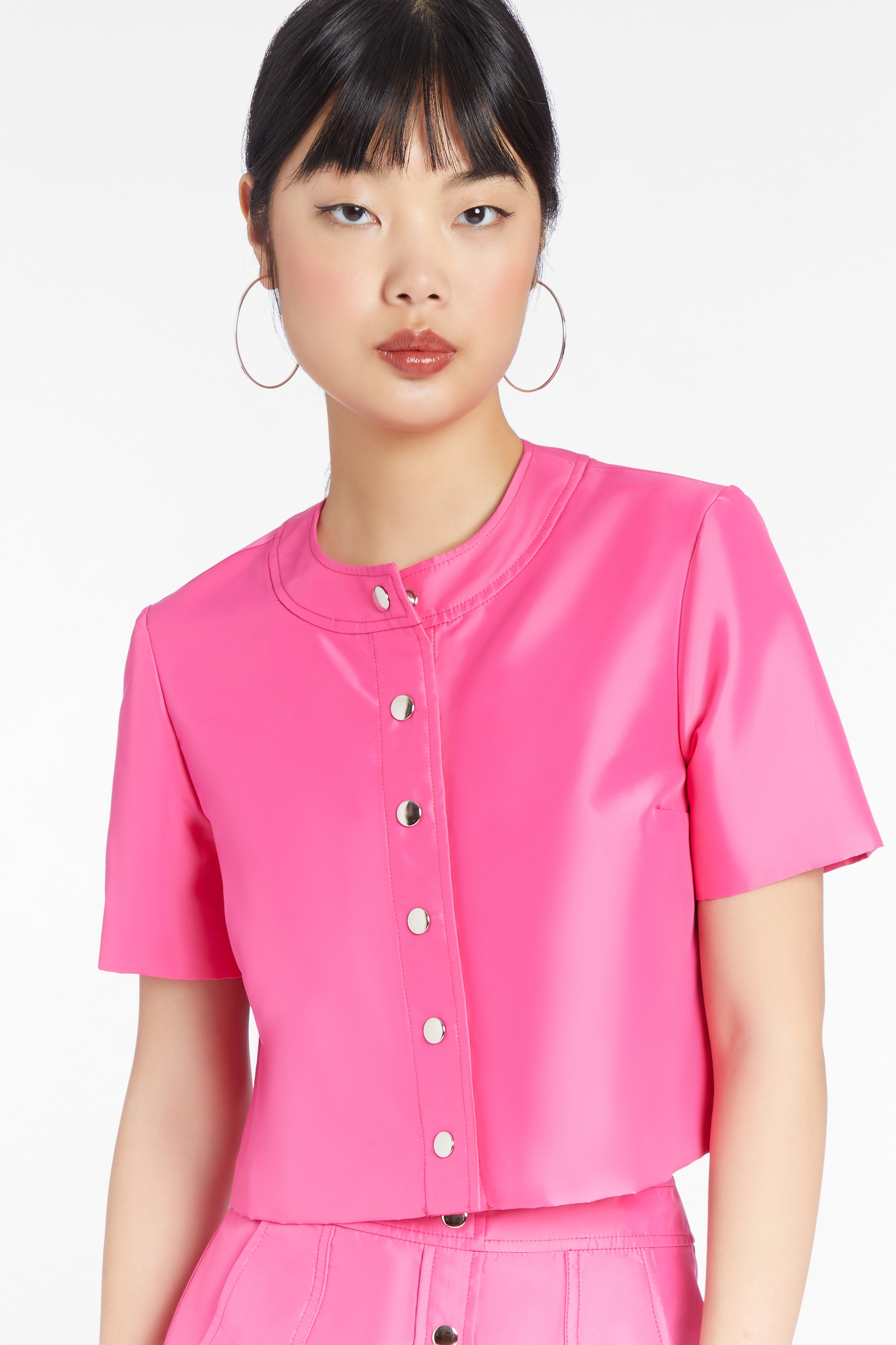 Amanda Uprichard Braswell Nylon Top French Rose