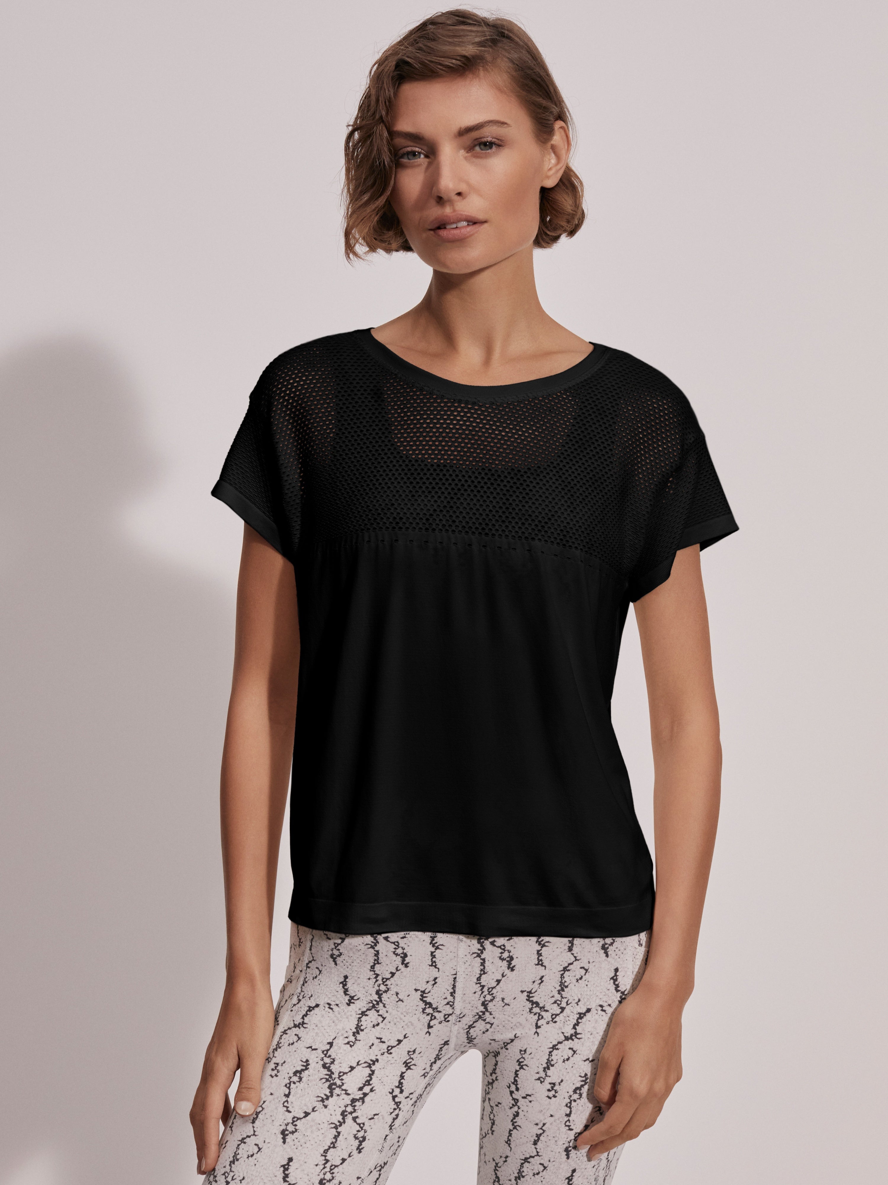 VARLEY Calloway Boxy Tee Black