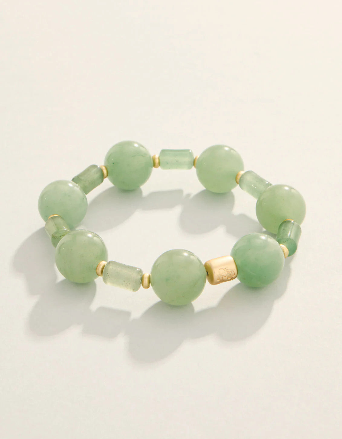 Spartina Castillo Stretch Bracelet 14mm Green Aventurine