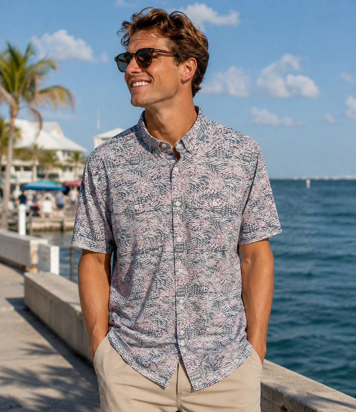 Avid Cabo Costaria SS Button Down Elderberry