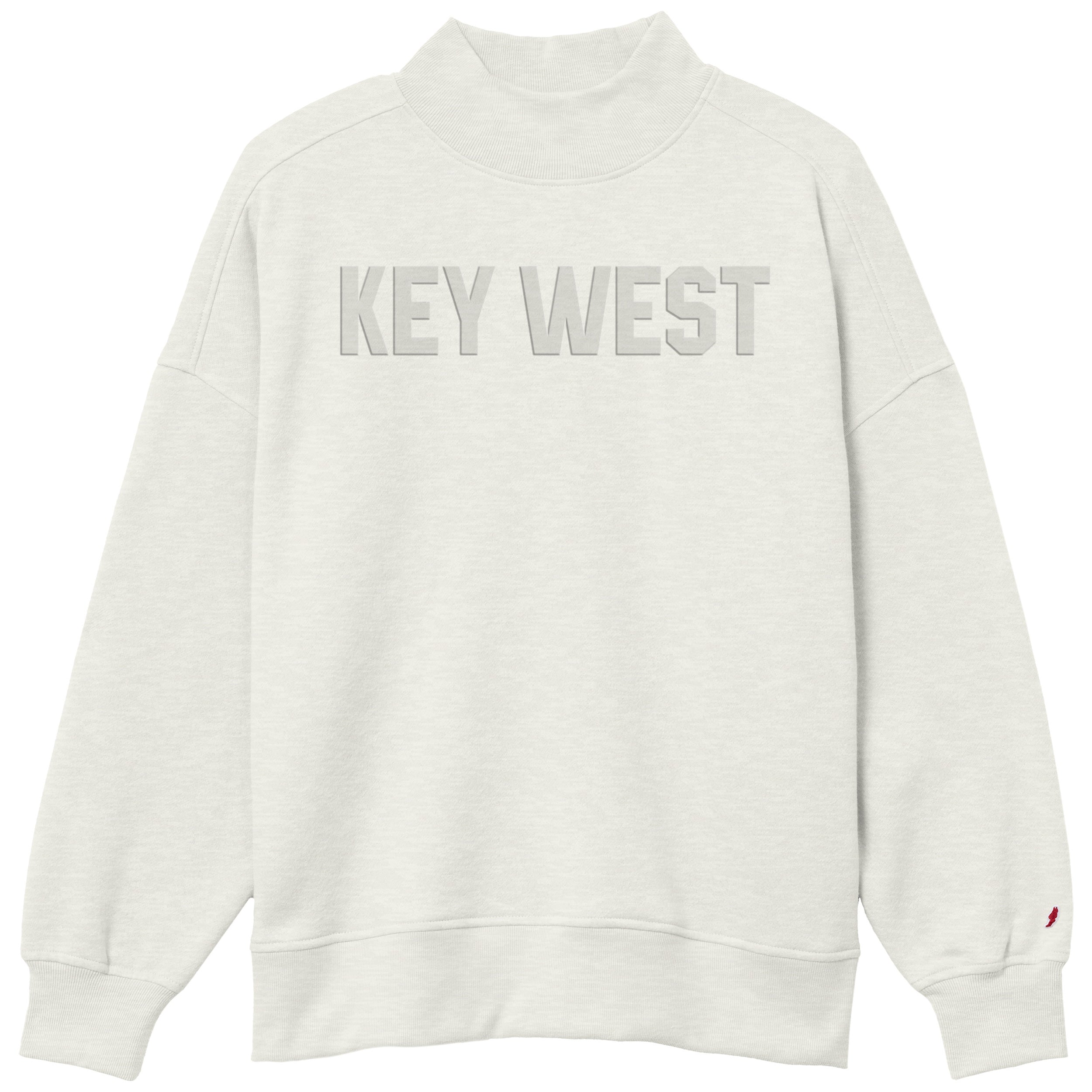 Legacy Diana Mock Neck Key West Fleece Heather Oatmeal