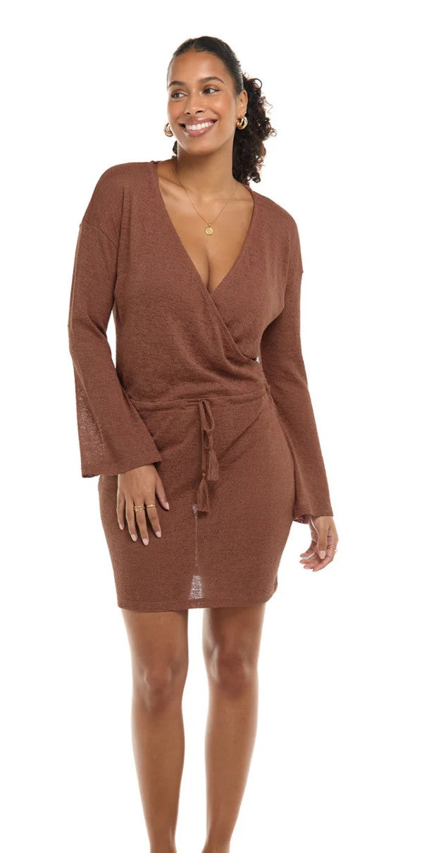 Skye Raven Dress Mahogany