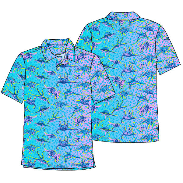 Chubbies The Dino Delight Performance Polo 2.0