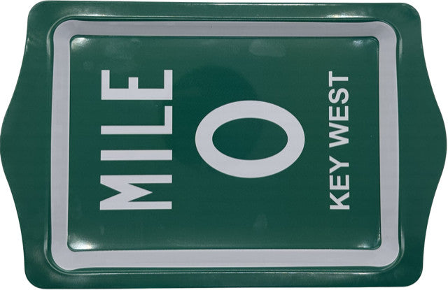 Mile 0 Key West 10"x6" Tin Tray
