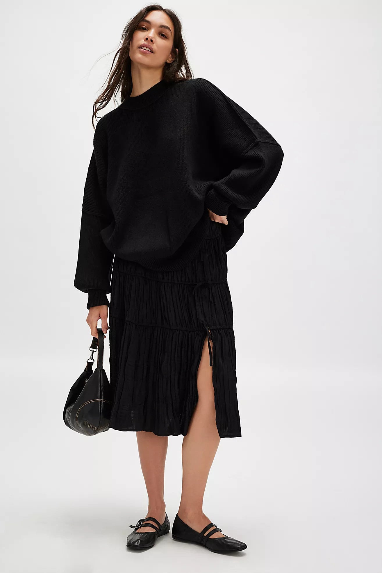 Free People Easy Street Tunic Black