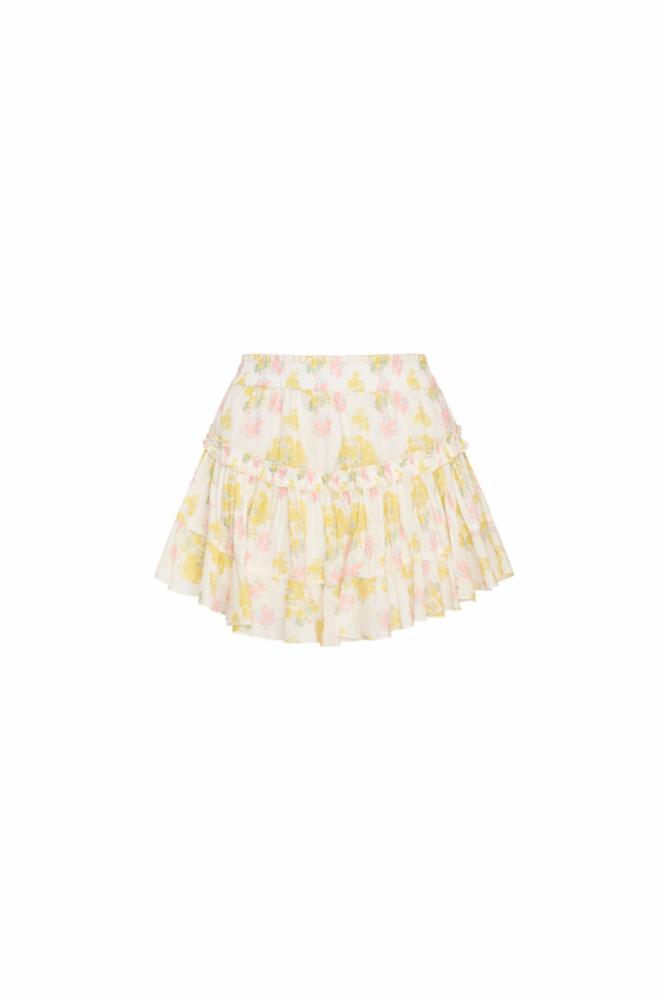 LoveShackFancy Bardon Skirt Sherbert Sunrise*