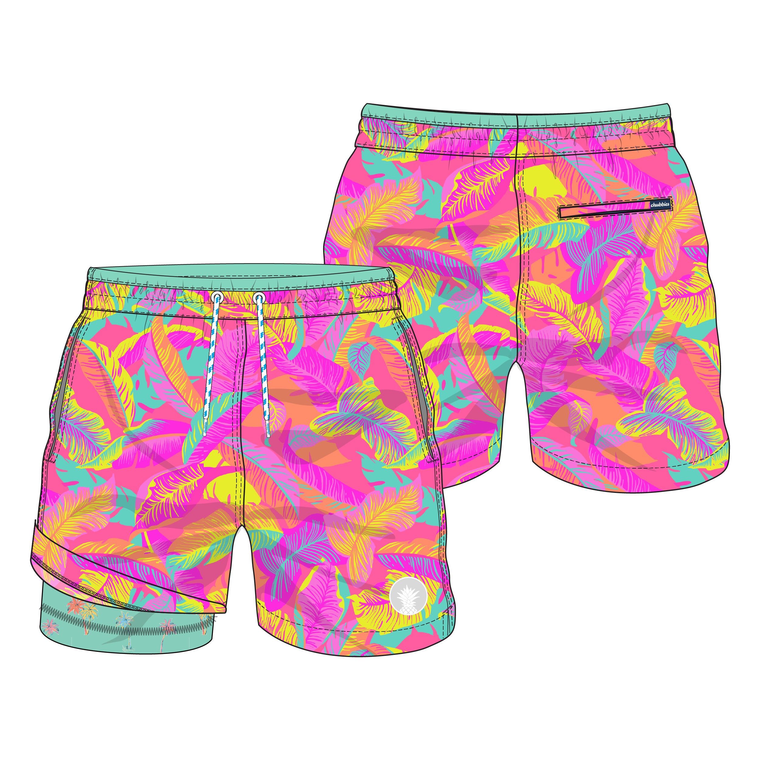 Chubbies The Palm Spring Breaks 5.5" Classic Lined Swim Trunks