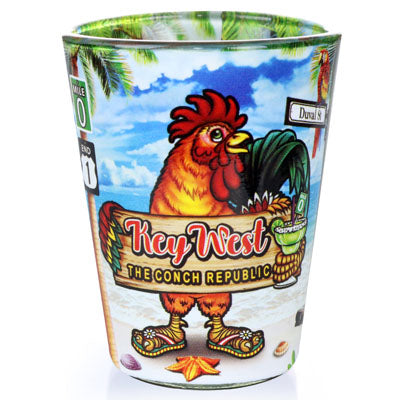Key West Rooster In & Out Shot Glass